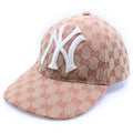 Gucci Mlb GG Canvas New York Yankees Baseball Cap Beige