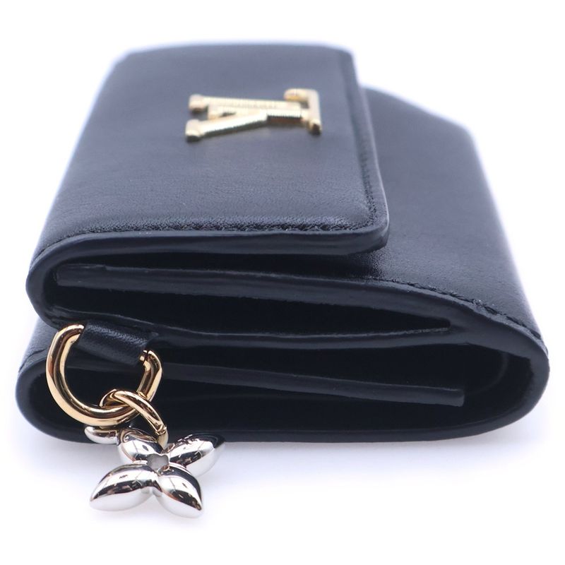 Louis Vuitton LV Bloom Mini Trifold Wallet Black