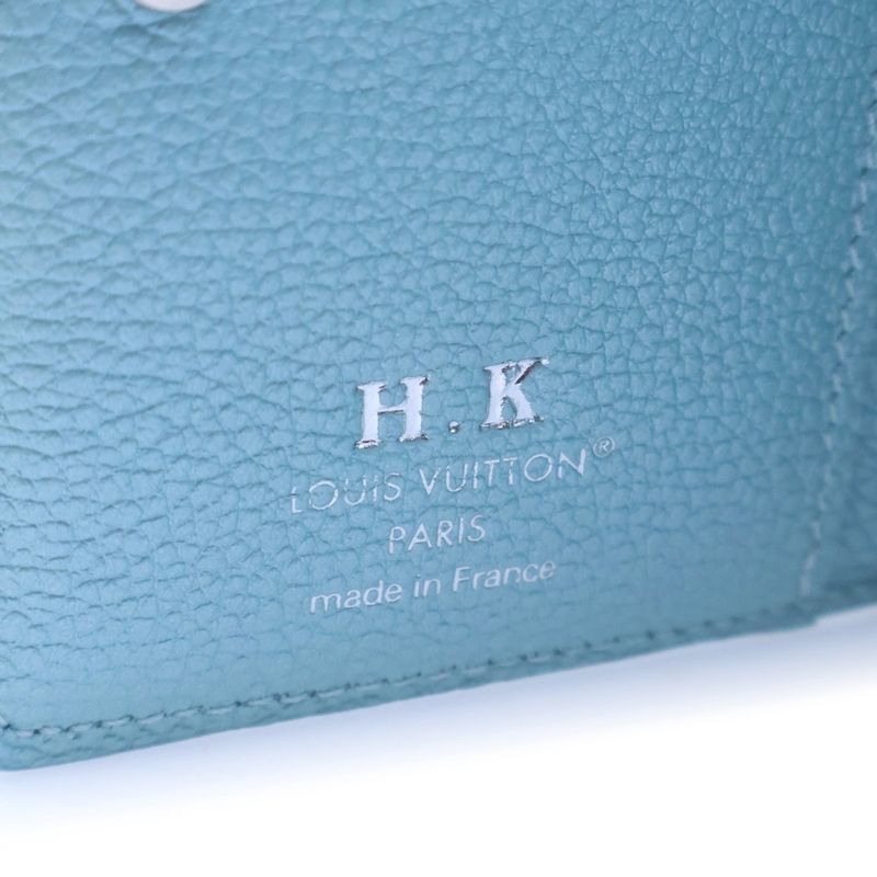 Louis Vuitton Monogram Empreinte Portefeuille Wallet Bifold Blue