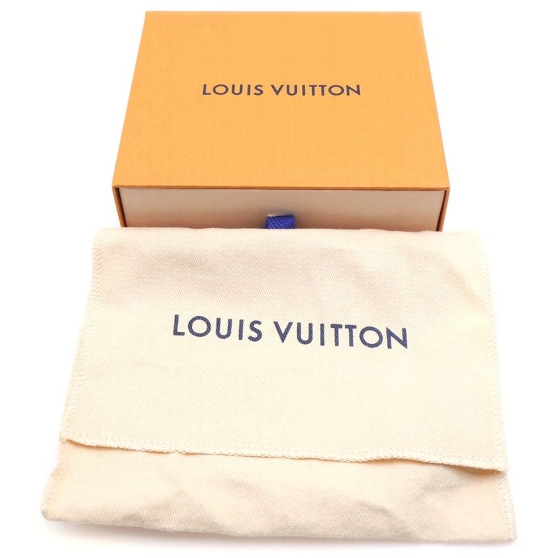 Louis Vuitton Monogram Empreinte Portefeuille Wallet Bifold Blue