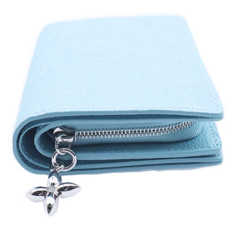 Louis Vuitton Monogram Empreinte Portefeuille Wallet Bifold Blue