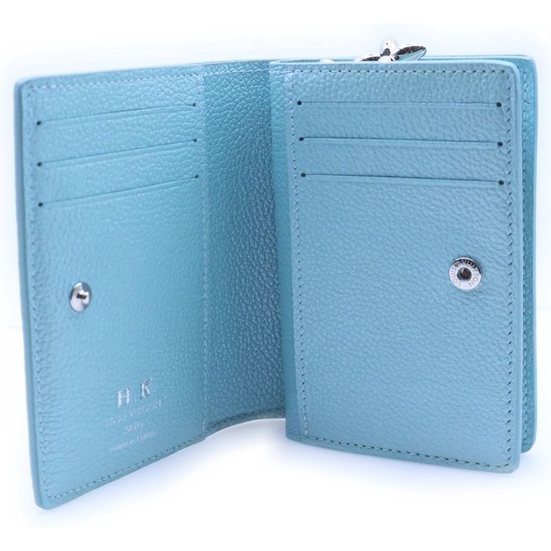 Louis Vuitton Monogram Empreinte Portefeuille Wallet Bifold Blue