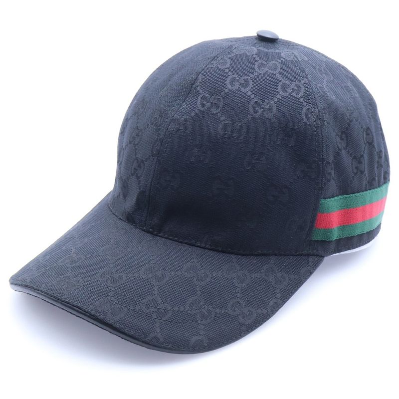 Gucci GG Supreme Baseball Cap Hat Black