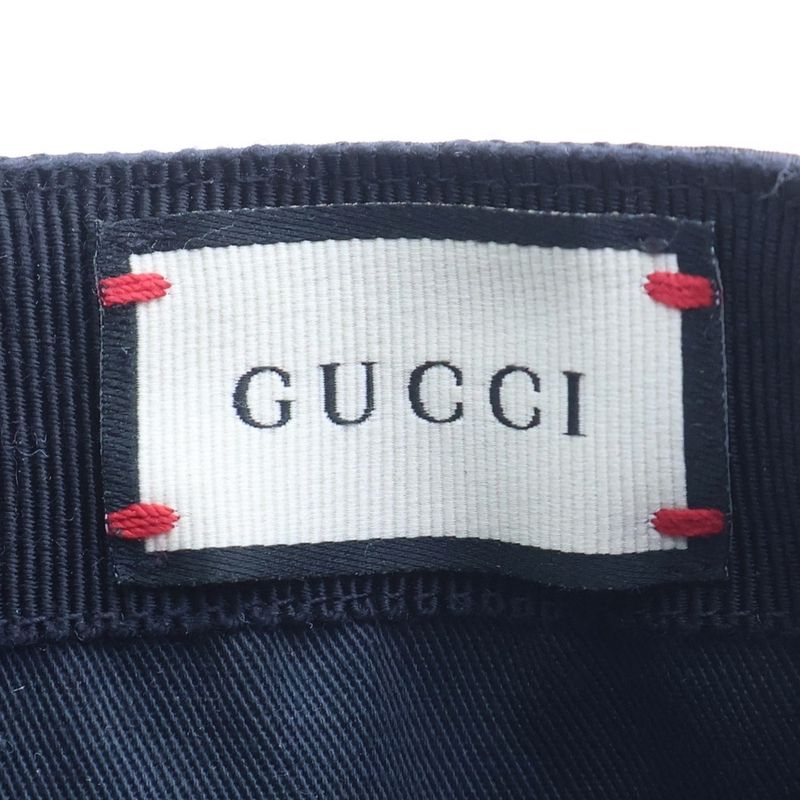 Gucci GG Supreme Baseball Cap Hat Black