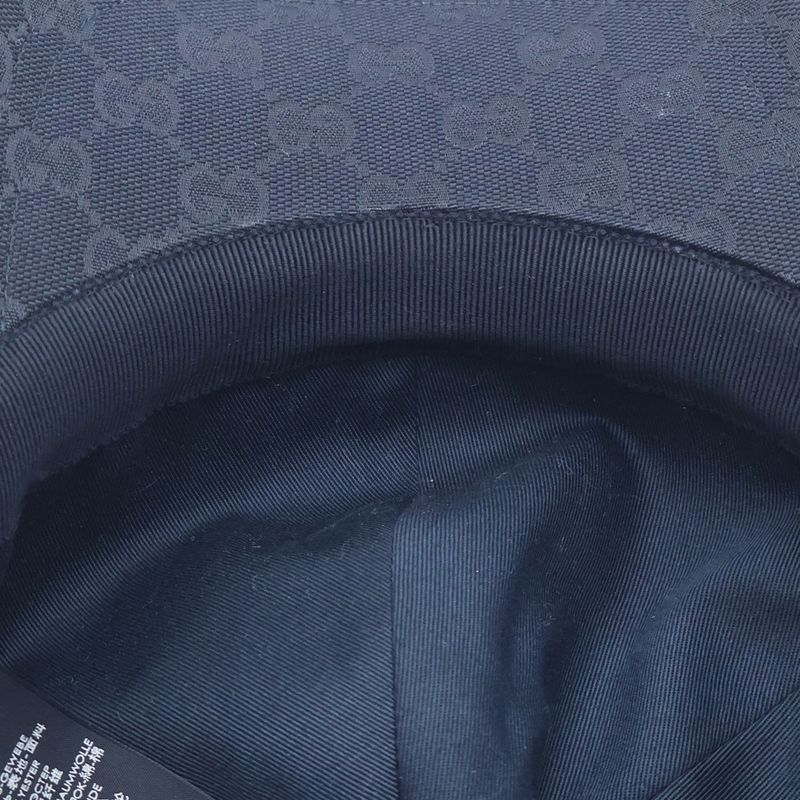 Gucci GG Supreme Baseball Cap Hat Black