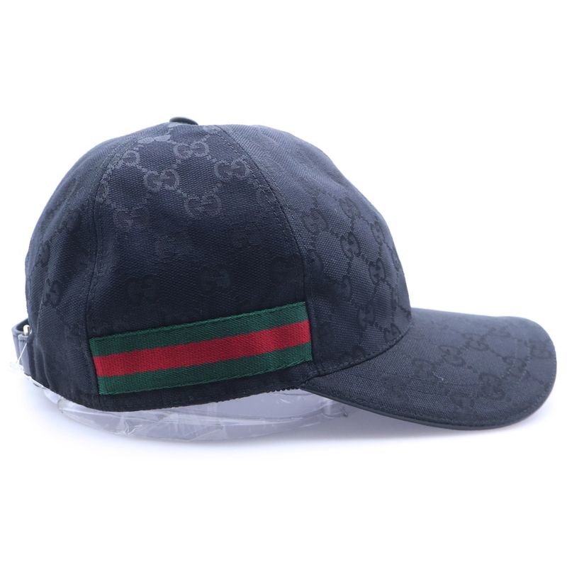 Gucci GG Supreme Baseball Cap Hat Black
