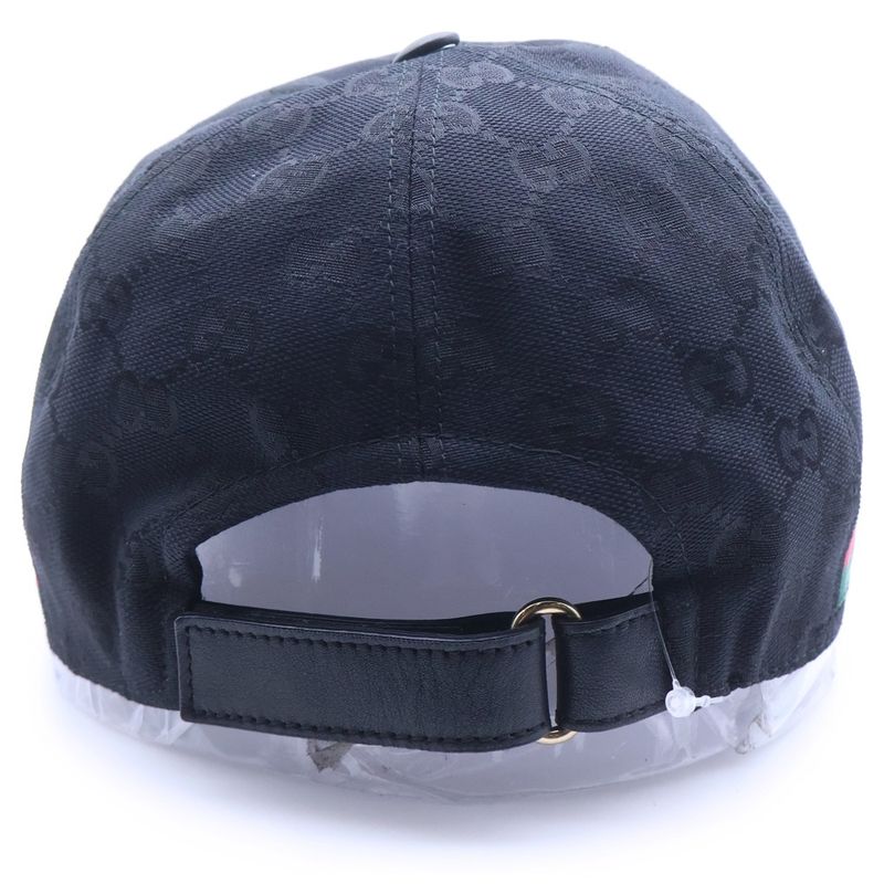 Gucci GG Supreme Baseball Cap Hat Black