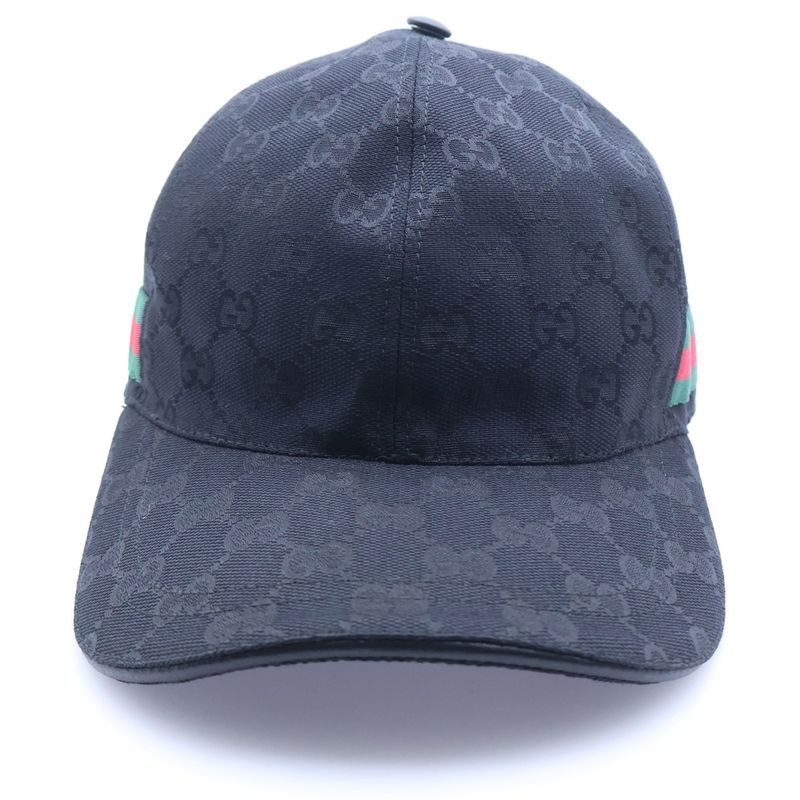 Gucci GG Supreme Baseball Cap Hat Black