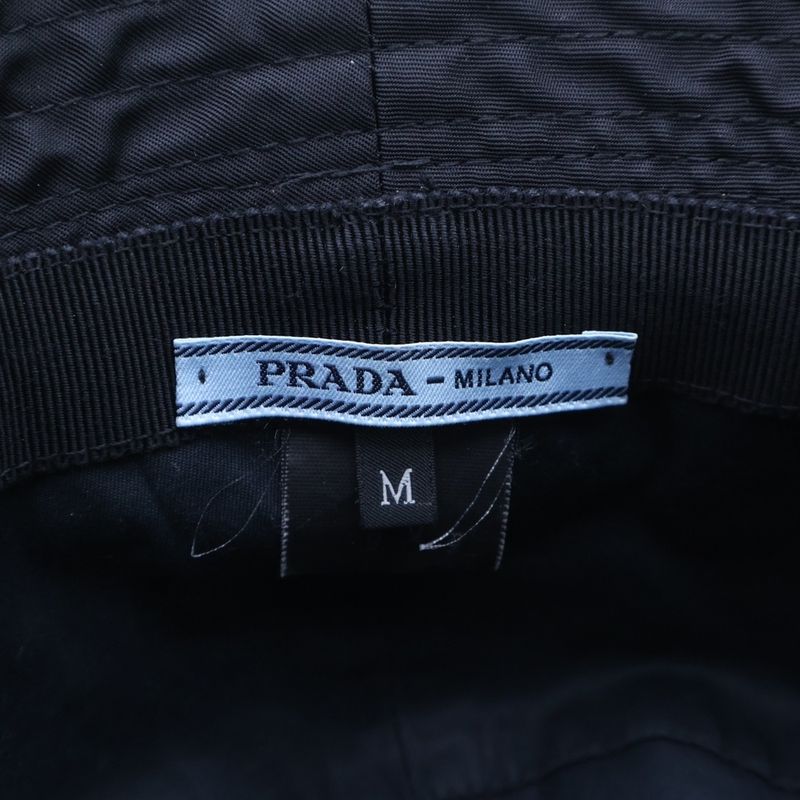 Prada Bucket Hat Cotton Black
