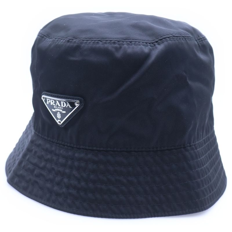 Prada Bucket Hat Cotton Black