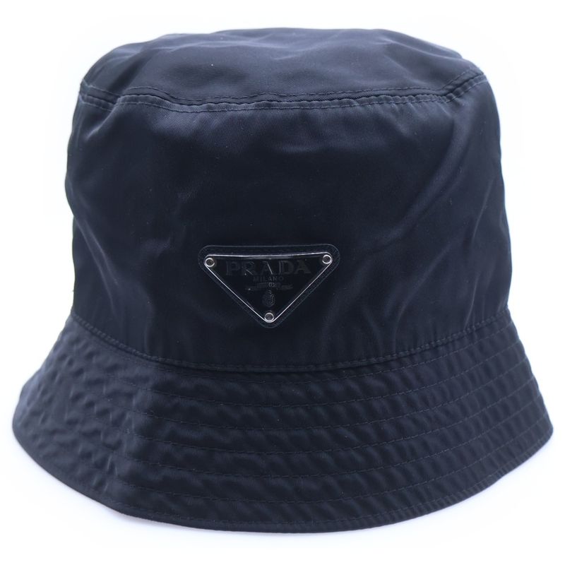 Prada Bucket Hat Cotton Black