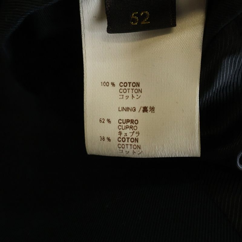 Louis Vuitton Cotton Zip Up Double Riders Jacket Black