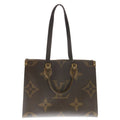 Louis Vuitton Monogram Reverse on the Go MM Tote Brown Leather