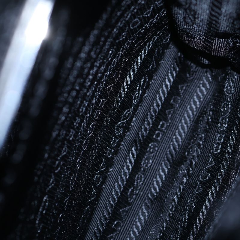 Prada Re-Nylon Shoulder Bag Black Nylon 2-Way