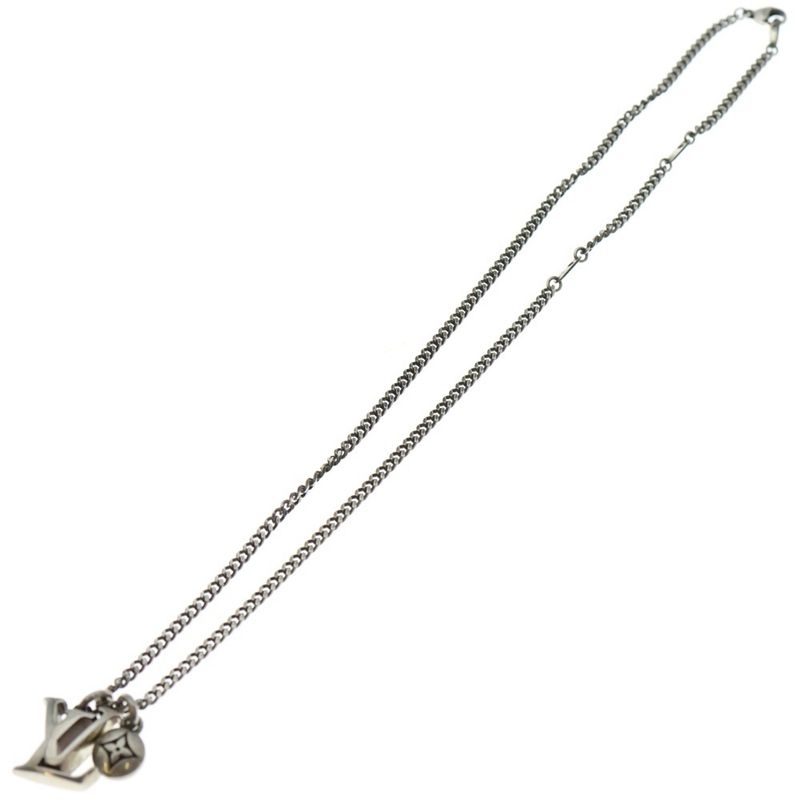 Louis Vuitton LV Seller Chain Necklace Silver