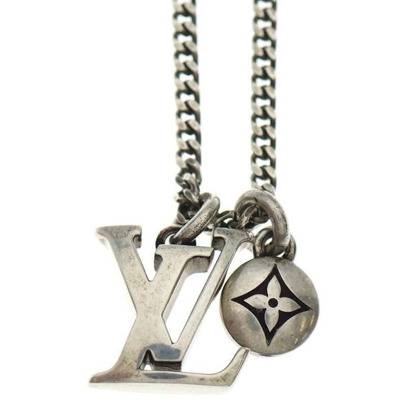 Louis Vuitton LV Seller Chain Necklace Silver