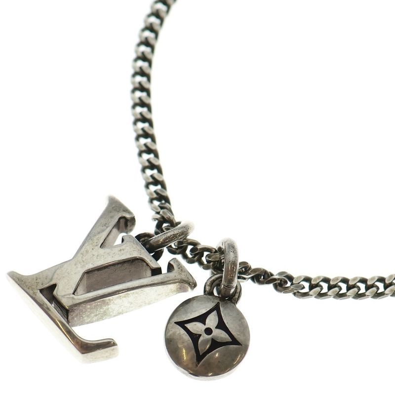 Louis Vuitton LV Seller Chain Necklace Silver