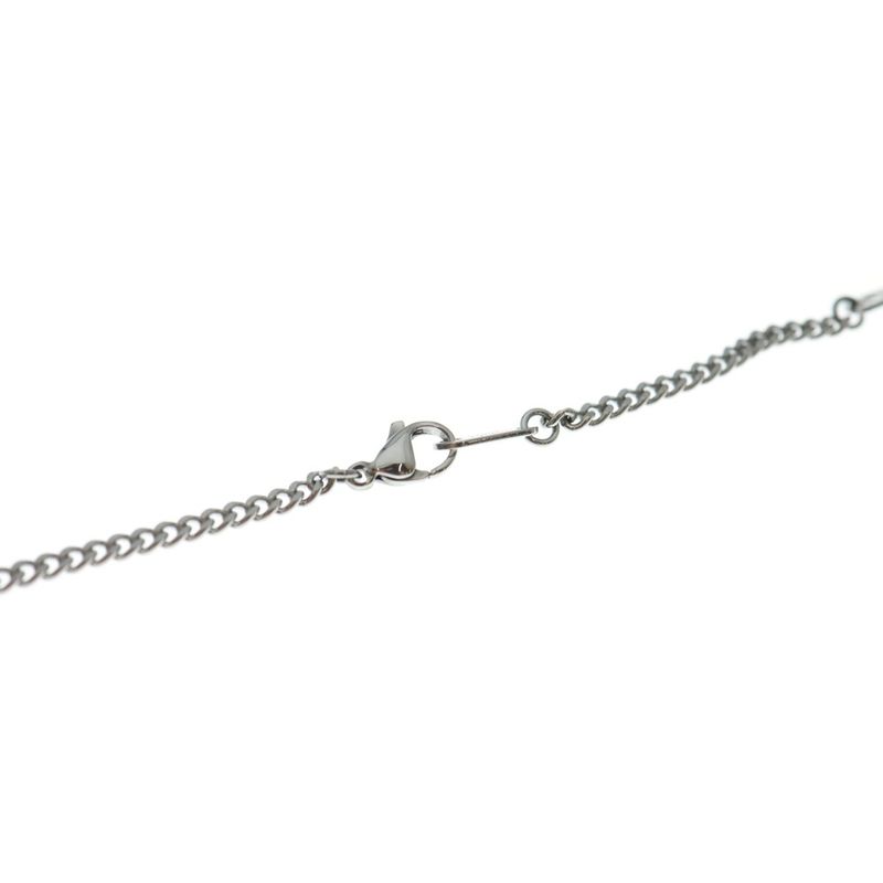 Louis Vuitton Monogram Low Chain Necklace Silver