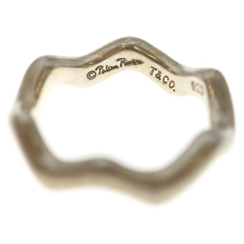 Tiffany & Co. Paloma Picasso Wave Ring 925 Sterling Silver