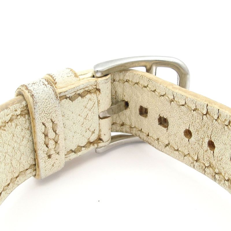 Hermes Watch Ivory Leather