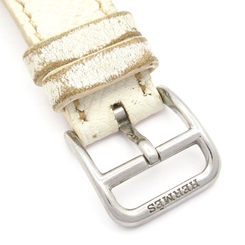 Hermes Watch Ivory Leather
