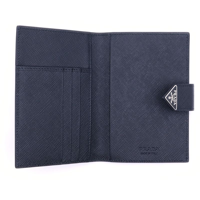 Prada Pass Case Saffiano Leather Passport Holder