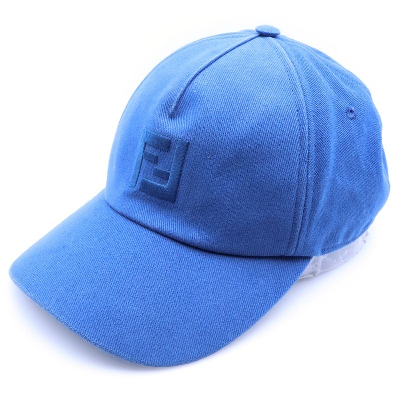 Fendi Zucca Logo Baseball Cap Blue