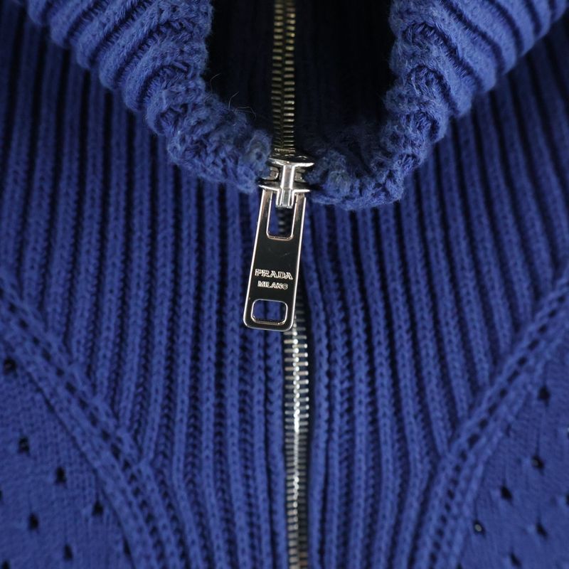 Prada Driver's Knit Blue Flat