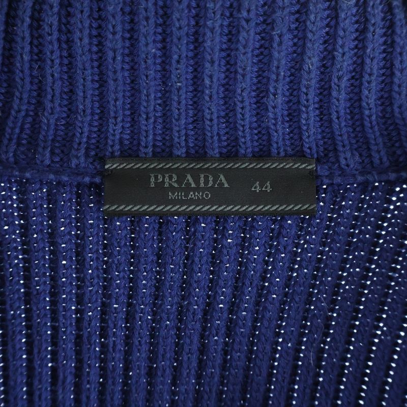 Prada Driver's Knit Blue Flat