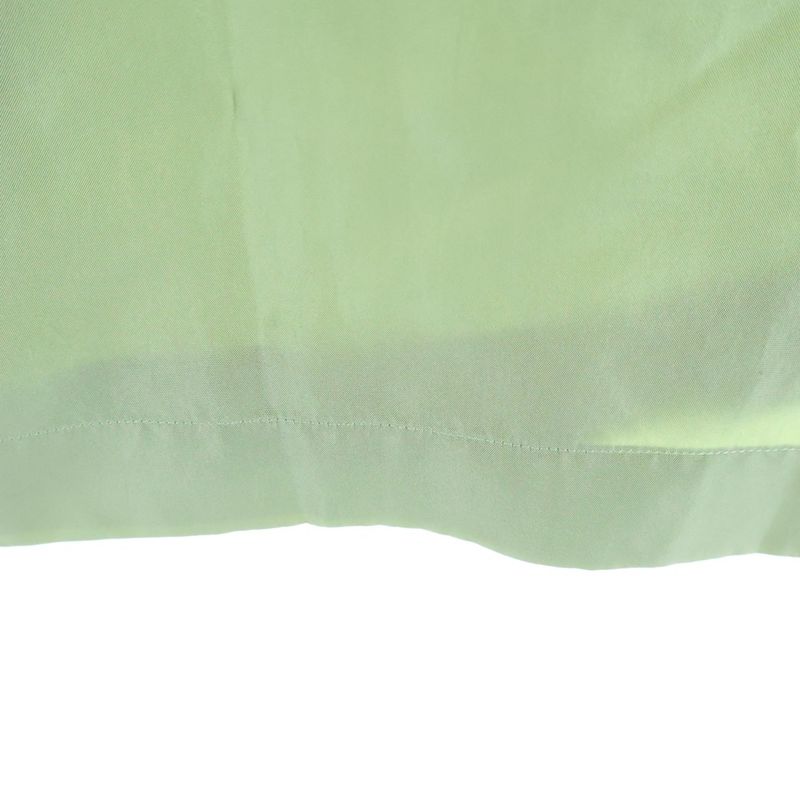 Loewe Anagram Logo Open Collar Long Sleeve Shirt Light Green