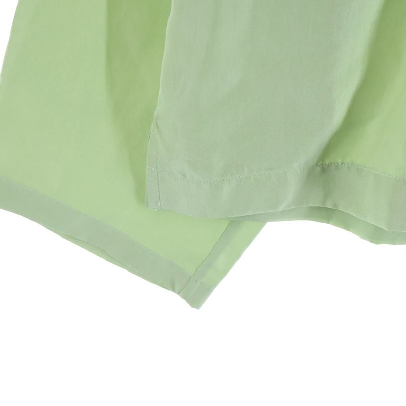 Loewe Anagram Logo Open Collar Long Sleeve Shirt Light Green