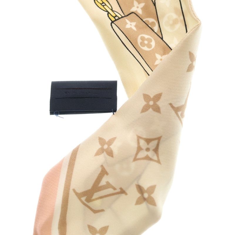 Louis Vuitton Bandeau BB Silk Scarf Beige