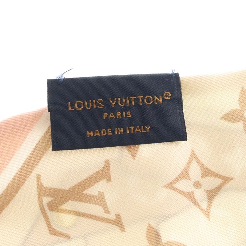 Louis Vuitton Bandeau BB Silk Scarf Beige