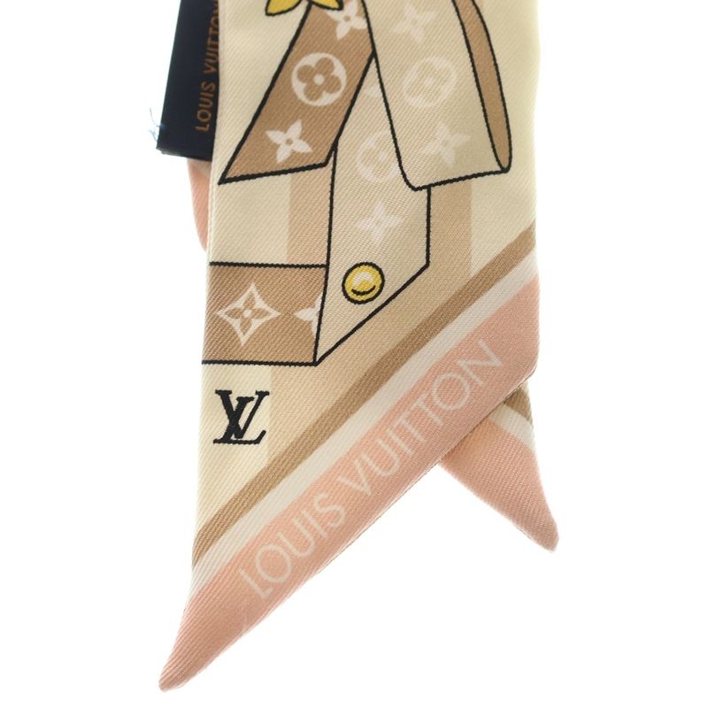Louis Vuitton Bandeau BB Silk Scarf Beige