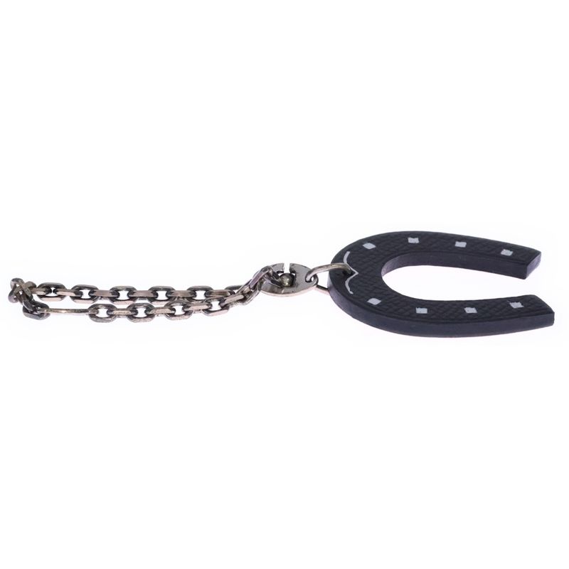 Hermes Horseshoe Charm Brown Leather Metal