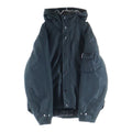 Prada Arm Logo Hooded Technical Fabric Nylon Down Jacket Black