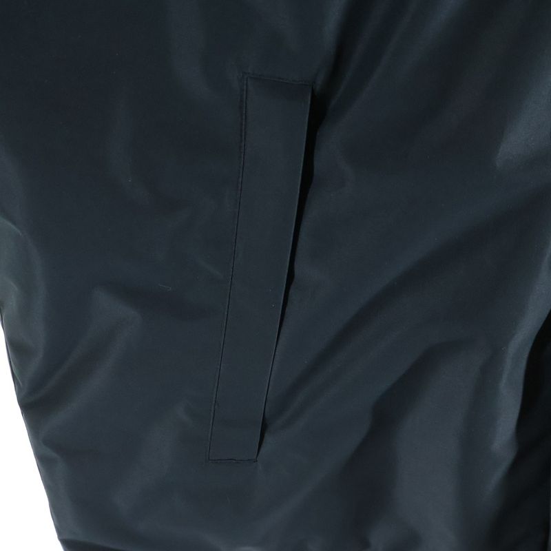 Prada Arm Logo Hooded Technical Fabric Nylon Down Jacket Black