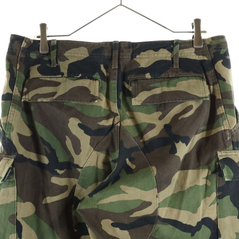 Balenciaga Cotton Cargo Pants Camouflage
