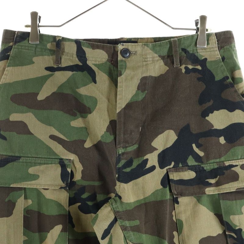 Balenciaga Cotton Cargo Pants Camouflage