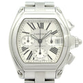 Cartier Watch Roadster Chronograph SS White Silver
