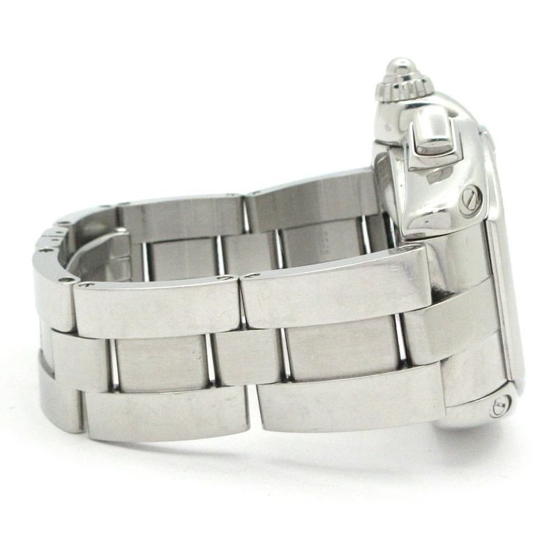 Cartier Watch Roadster Chronograph SS White Silver