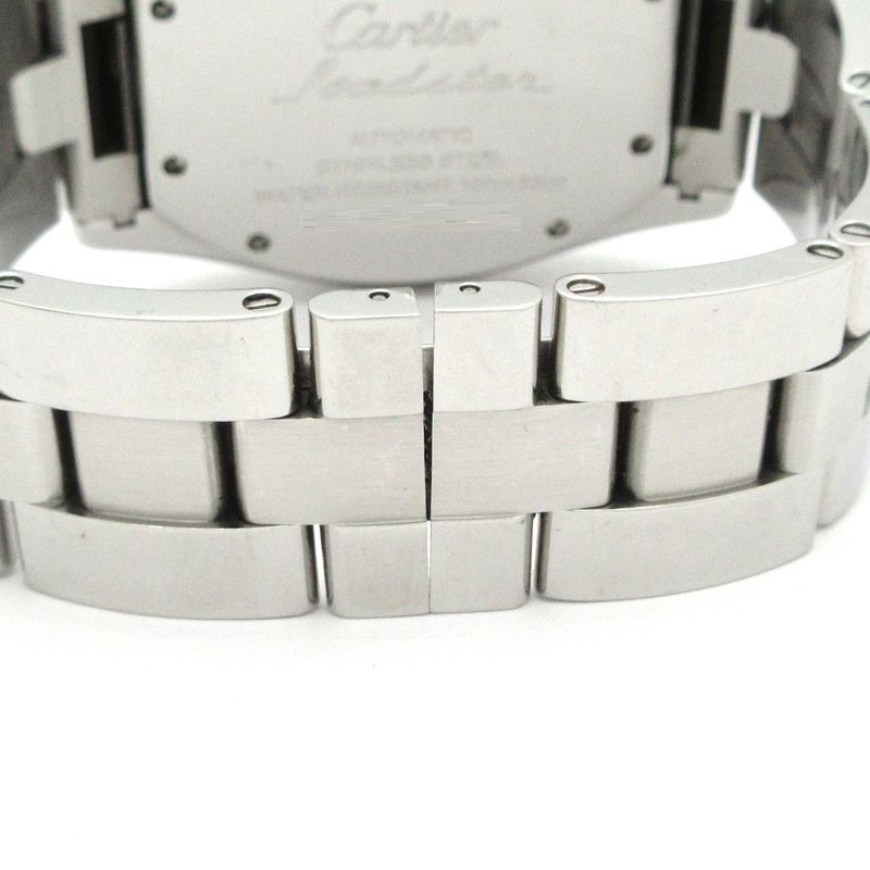 Cartier Watch Roadster Chronograph SS White Silver