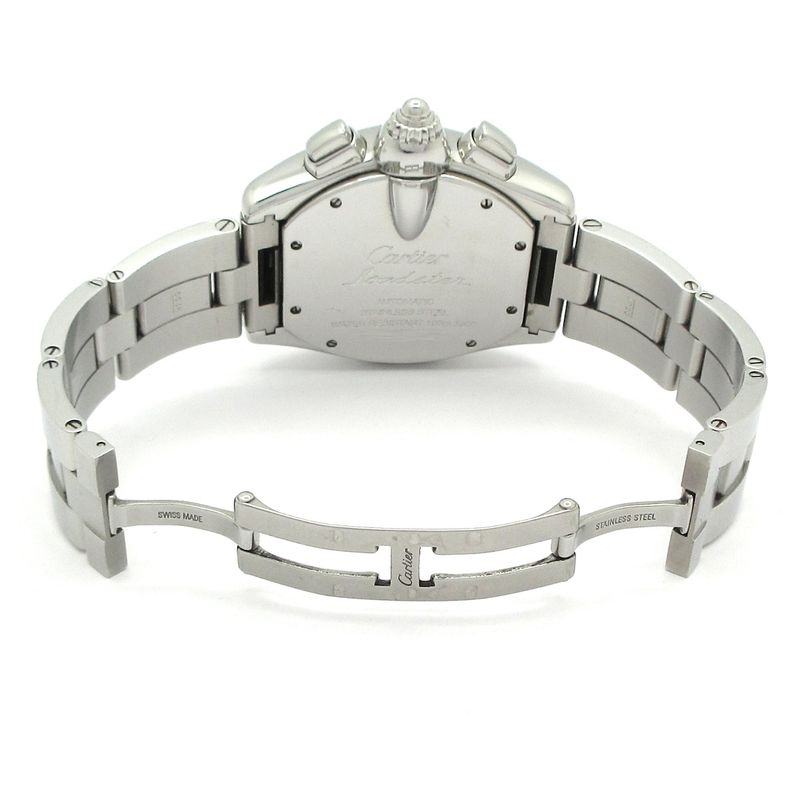 Cartier Watch Roadster Chronograph SS White Silver