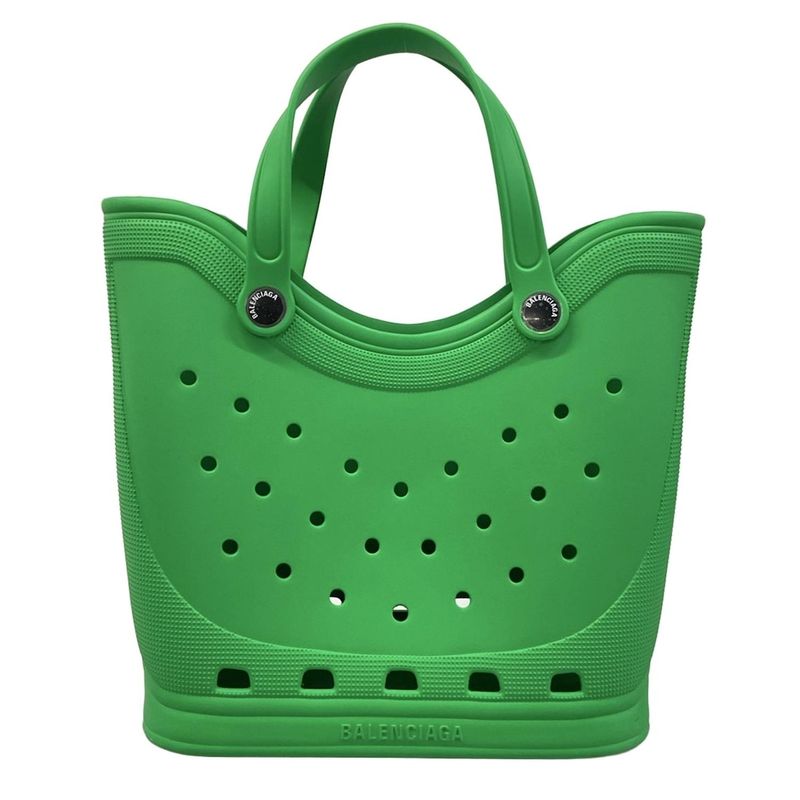 Balenciaga Tote Crocs Large Green