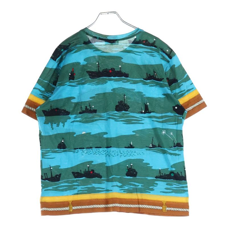 Hermes Ouvrard & Villars Allover Pattern Short Sleeve T-Shirt [category] Men's