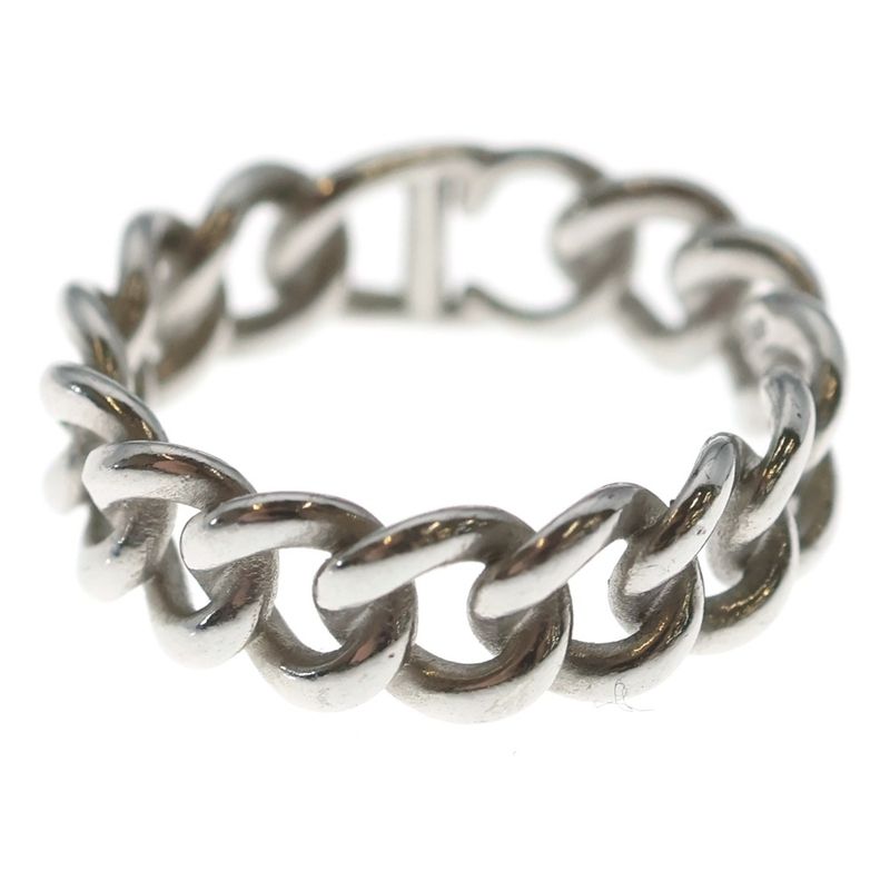 Dior Cdicon Chain Link Ring Silver
