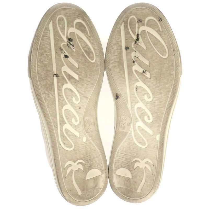 Gucci GG Canvas High Cut Sneakers Ivory