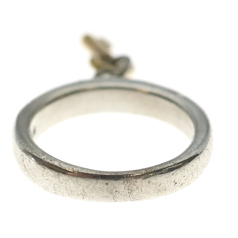 Tiffany & Co. Key Charm Ring Key Silver Gold 925 75011
