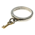 Tiffany & Co. Key Charm Ring Key Silver Gold 925 75011