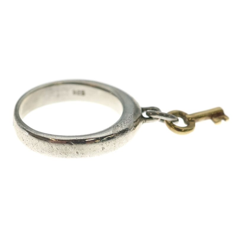 Tiffany & Co. Key Charm Ring Key Silver Gold 925 75011